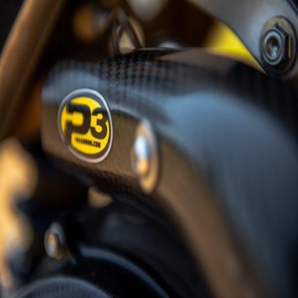 P3 Carbon Fiber Header Heat Shield For Honda | 205075 - MojoMotoSport.com