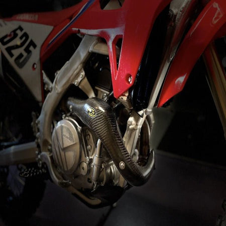 P3 Carbon Fiber Header Heat Shield for Honda | 205078 - MojoMotoSport.com