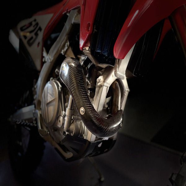 P3 Carbon Fiber Header Heat Shield for Honda | 205078 - MojoMotoSport.com