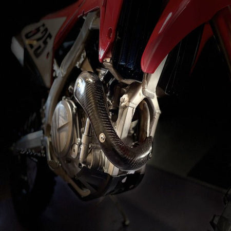 P3 Carbon Fiber Header Heat Shield for Honda | 205078 - MojoMotoSport.com
