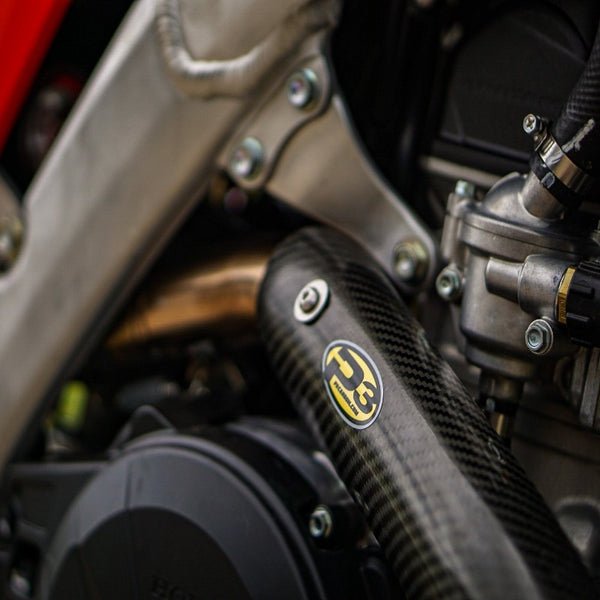 P3 Carbon Fiber Header Heat Shield For Honda | 205079 - MojoMotoSport.com
