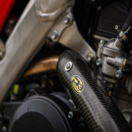 P3 Carbon Fiber Header Heat Shield For Honda | 205079 - MojoMotoSport.com