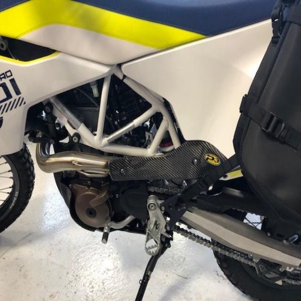 P3 Carbon Fiber Header Heat Shield For Husqvarna | 203083 - MojoMotoSport.com