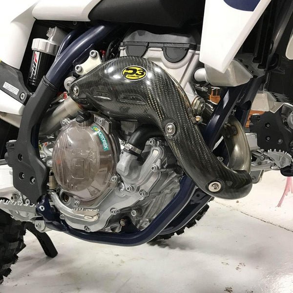 P3 Carbon Fiber Header Heat Shield For KTM | 201054 - 19 - MojoMotoSport.com