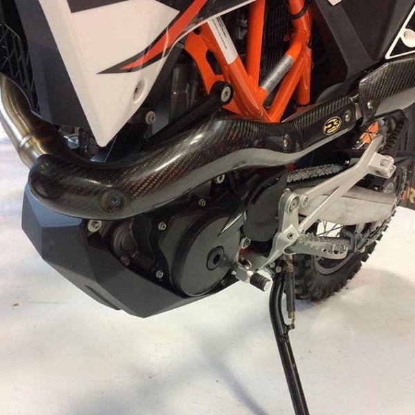 P3 Carbon Fiber Header Heat Shield For KTM | 201082 - MojoMotoSport.com