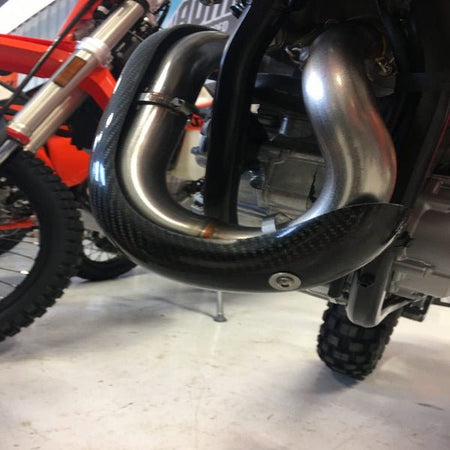 P3 Carbon Fiber Header Heat Shield For KTM/HUS | 201099 - MojoMotoSport.com
