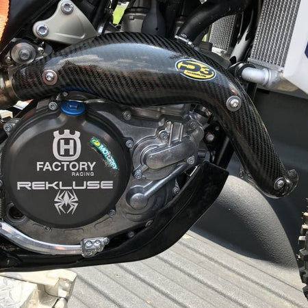 P3 Carbon Fiber Header Heat Shield For KTM/HUS/ GASGAS | 201077 - 19 - FMF - MojoMotoSport.com