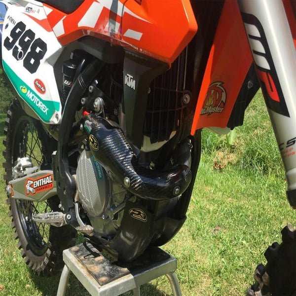 P3 Carbon Fiber Header Heat Shield KTM & HUS | 201078 - MojoMotoSport.com