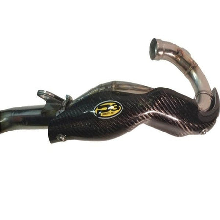 P3 Carbon Fiber Header Heat Shield KTM w/FMF Megabomb | 201094 - MojoMotoSport.com