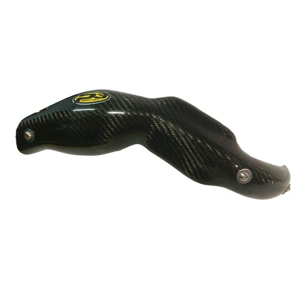 P3 Carbon Fiber Header Heat Shield KTM w/FMF Megabomb | 201094 - MojoMotoSport.com