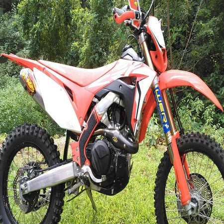 P3 Carbon Fiber MAXCoverage Heat Shield Honda CRF450X/L 19 - 23 w/ FMF Megabomb | 205077 - MojoMotoSport.com
