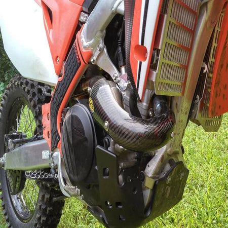 P3 Carbon Fiber MAXCoverage Heat Shield Honda CRF450X/L 19 - 23 w/ FMF Megabomb | 205077 - MojoMotoSport.com
