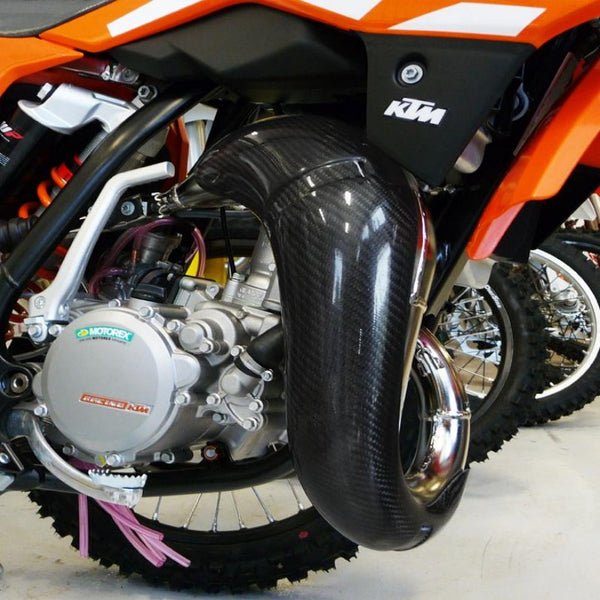 P3 Carbon Fiber Pipe Guard | 101030 - MojoMotoSport.com