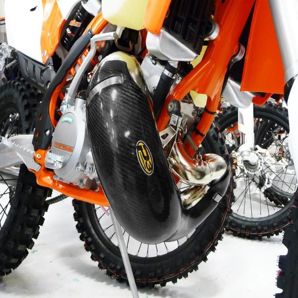 P3 Carbon Fiber Pipe Guard | 101044 - MojoMotoSport.com