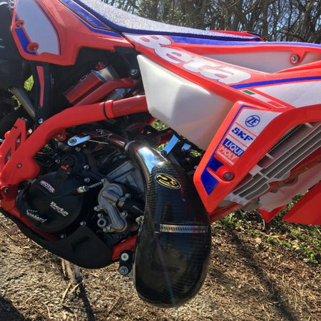 P3 Carbon Fiber Pipe Guard For Beta | 109064 - MojoMotoSport.com