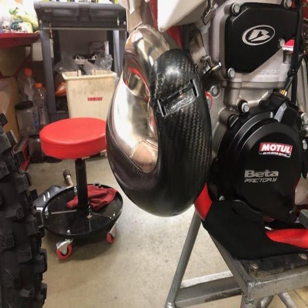P3 Carbon Fiber Pipe Guard For Beta | 109066 - MojoMotoSport.com
