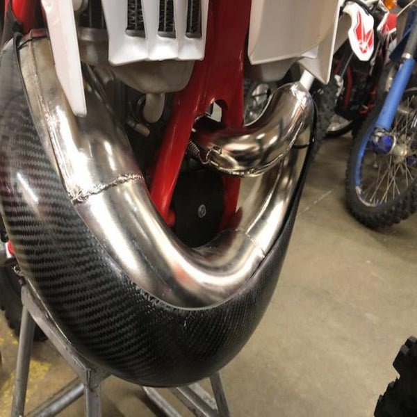 P3 Carbon Fiber Pipe Guard For Beta | 109066 - MojoMotoSport.com