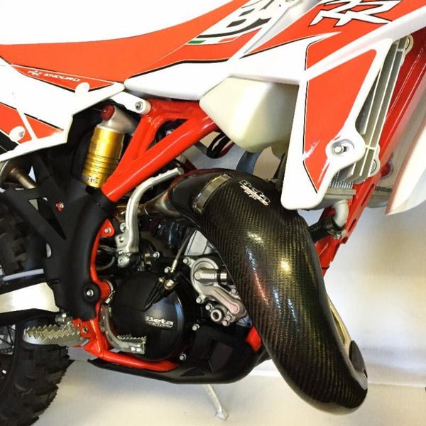P3 Carbon Fiber Pipe Guard For Beta 125RR (18 - 21) | 109040 - MojoMotoSport.com