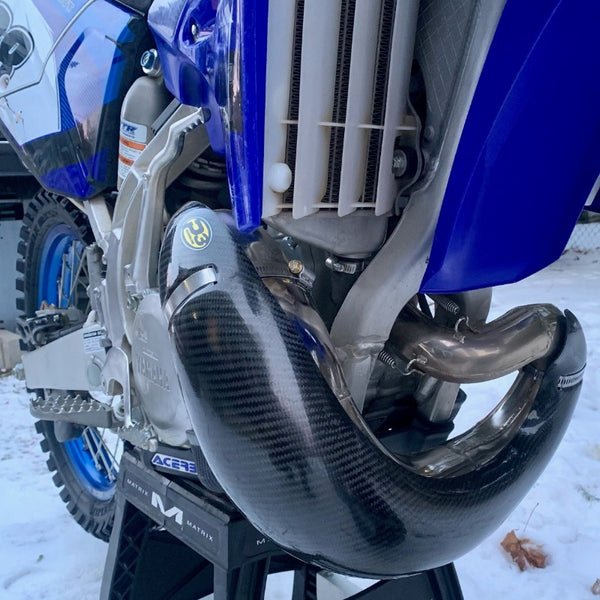 P3 Carbon Fiber Pipe Guard for FMF Pipes | 107062 - FMF - MojoMotoSport.com