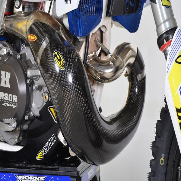P3 Carbon Fiber Pipe Guard For KTM & HUS | 101066 - MojoMotoSport.com