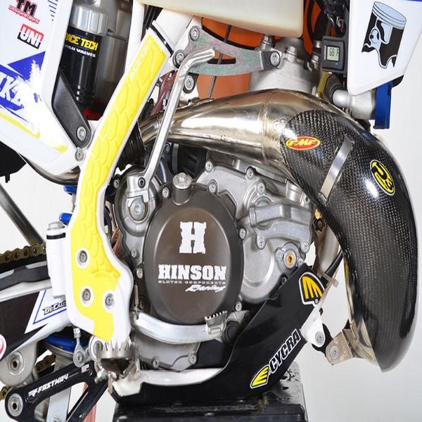 P3 Carbon Fiber Pipe Guard For KTM & Hus | 101066 - FMF - MojoMotoSport.com