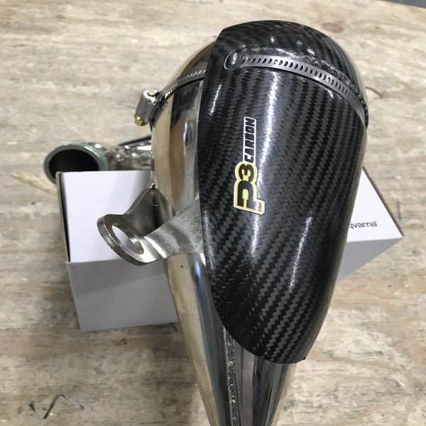 P3 Carbon Fiber Pipe Guard For KTM/GasGas/HUS | 103042 - MojoMotoSport.com