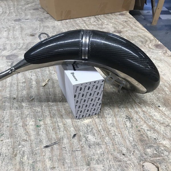 P3 Carbon Fiber Pipe Guard For KTM/GasGas/HUS | 103042 - MojoMotoSport.com