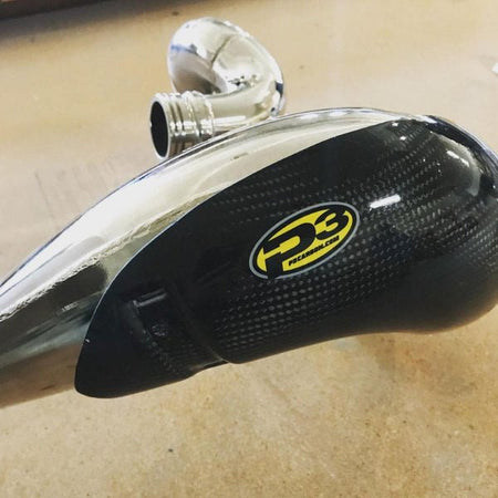 P3 Carbon Fiber Pipe Guard For KTM/HUS | 101066 - PC - MojoMotoSport.com