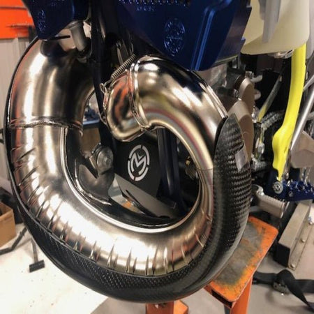 P3 Carbon Fiber Pipe Guard For KTM/HUS/GASGAS | 101069 - MojoMotoSport.com