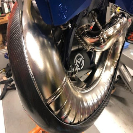 P3 Carbon Fiber Pipe Guard For KTM/HUS/GASGAS | 101069 - MojoMotoSport.com