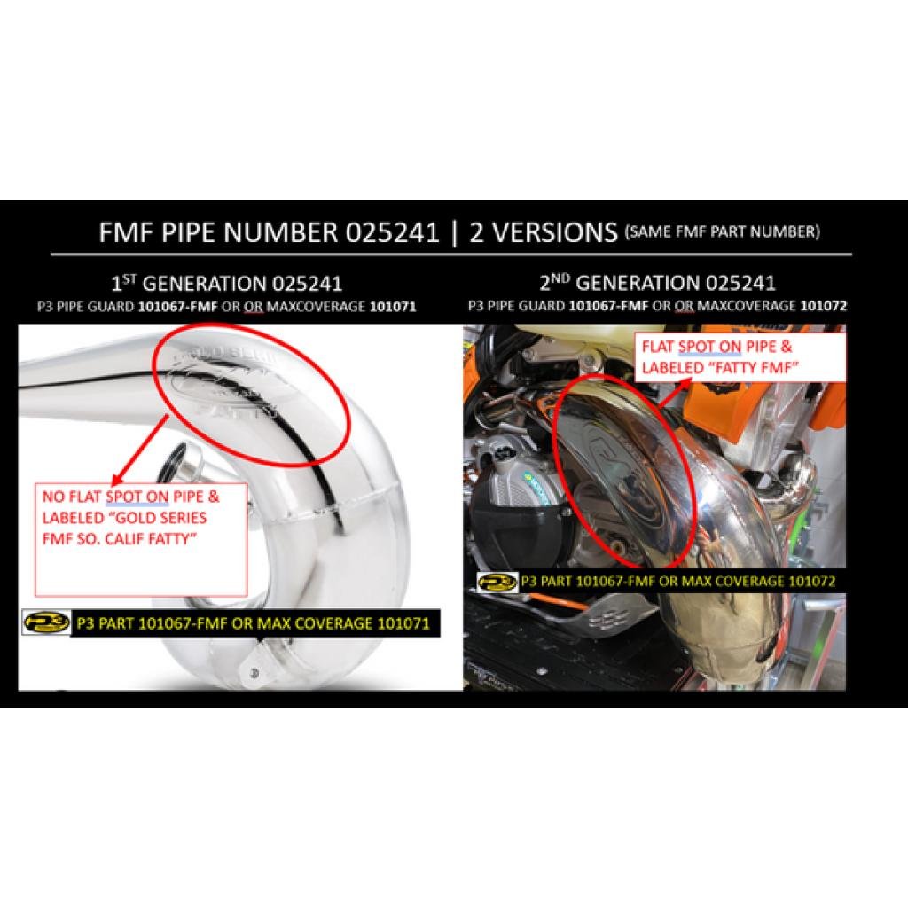 P3 Carbon Fiber Pipe Guard For KTM/HUS/GasGas | 101071 - MojoMotoSport.com