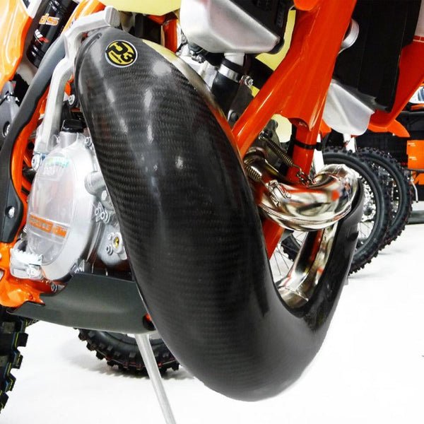 P3 Carbon Fiber Pipe Guard Stock/ FMF | 101064 - FMF - MojoMotoSport.com