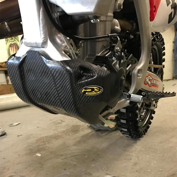 P3 Carbon Fiber Skid Plate For Honda | 305073 - MojoMotoSport.com