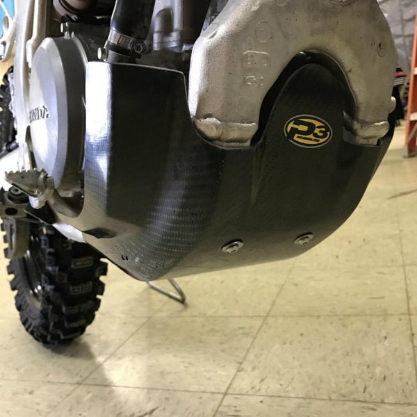 P3 Carbon Fiber Skid Plate For Honda CRF250R (10 - 17) | 305053 - MojoMotoSport.com