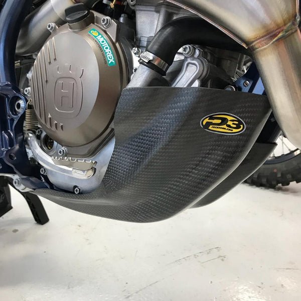 P3 Carbon Fiber Skid Plate For HUS/KTM/GasGas | 301093 - 19E - MojoMotoSport.com