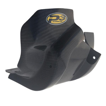 P3 Carbon Fiber Skid Plate For Kaw KX250F (09 - 16) | 306051 - MojoMotoSport.com