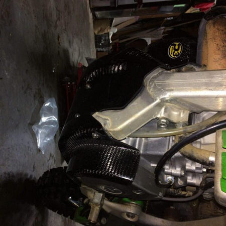 P3 Carbon Fiber Skid Plate For Kaw KX250F (09 - 16) | 306051 - MojoMotoSport.com