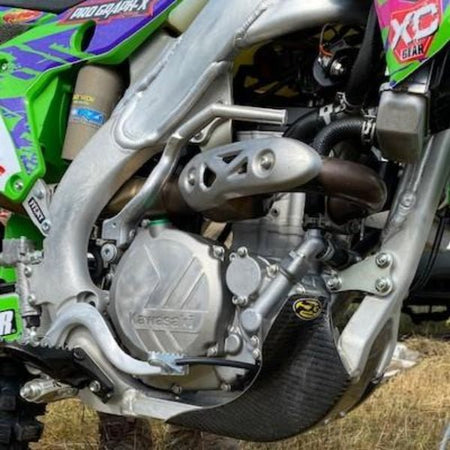 P3 Carbon Fiber Skid Plate For Kawasaki KX250F (19 - 20) | 306052 - MojoMotoSport.com
