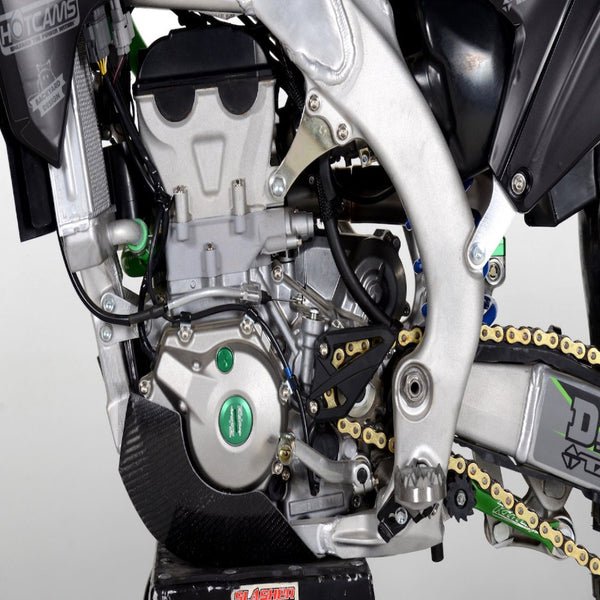 P3 Carbon Fiber Skid Plate For Kawasaki KX450F (16 - 18) | 306071 - MojoMotoSport.com