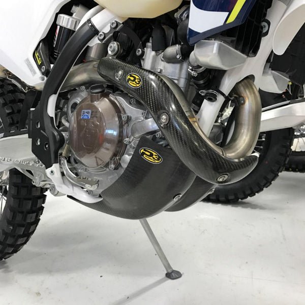 P3 Carbon Fiber Skid Plate For KTM 450/500 EXC - F (17 - 18) | 301079 - ORG - MojoMotoSport.com