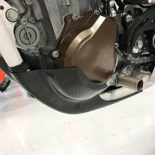 P3 Carbon Fiber Skid Plate For KTM 450/500 EXC - F (17 - 18) | 301079 - ORG - MojoMotoSport.com