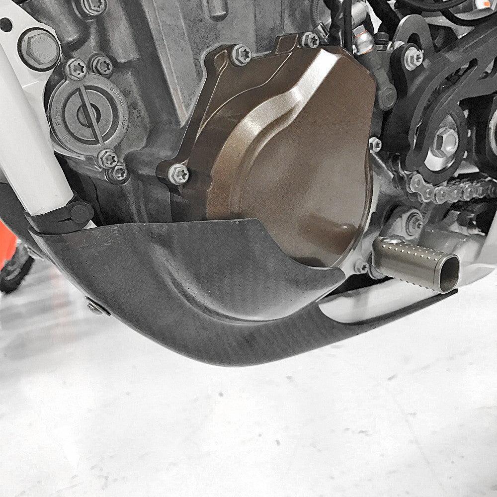 P3 Carbon Fiber Skid Plate For KTM/ HUS | 301079 - MojoMotoSport.com