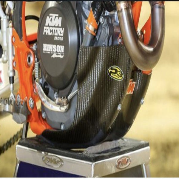 P3 Carbon Fiber Skid Plate For KTM/GasGas/HUS | 301096 - MojoMotoSport.com
