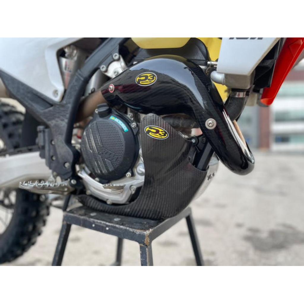 P3 Carbon Fiber Skid Plate For KTM/HUS | 301094 - MojoMotoSport.com