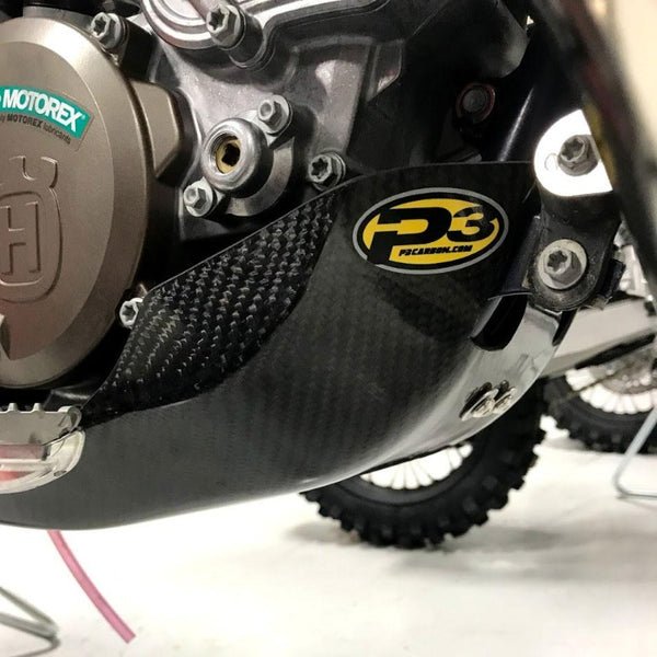 P3 Carbon Fiber Skid Plate For KTM/HUS/GasGas | 301031 - MojoMotoSport.com