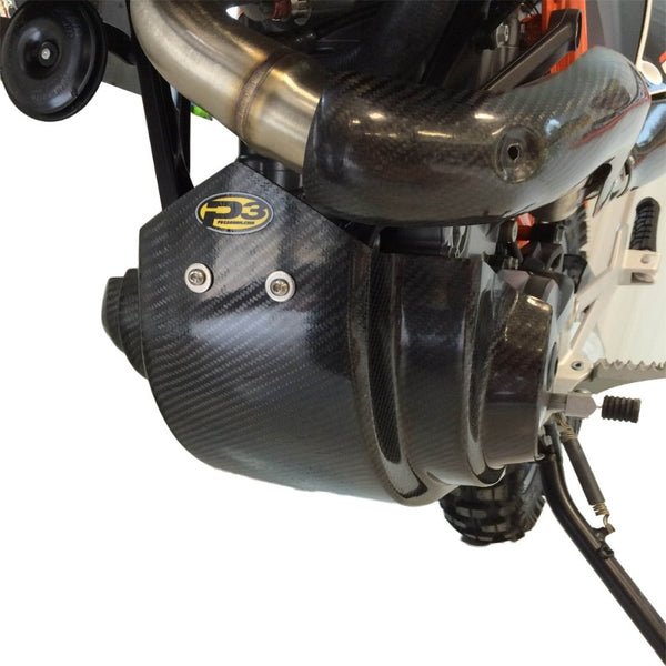 P3 Carbon Fiber Skid Plate For KTM/HUS/GasGas | 301080 - MojoMotoSport.com