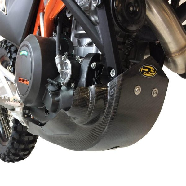 P3 Carbon Fiber Skid Plate For KTM/HUS/GasGas | 301080 - MojoMotoSport.com