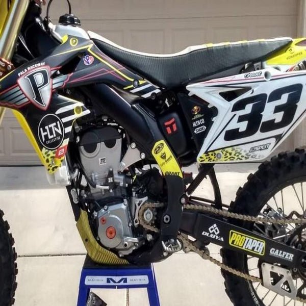P3 Carbon Fiber Skid Plate For Suz RMZ450 (08 - 17) | 308071 - MojoMotoSport.com