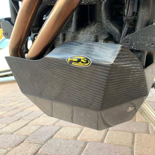 P3 Carbon Fiber Skid Plate For Yamaha Tenere 700 (19 - 22) | 307090 - MojoMotoSport.com