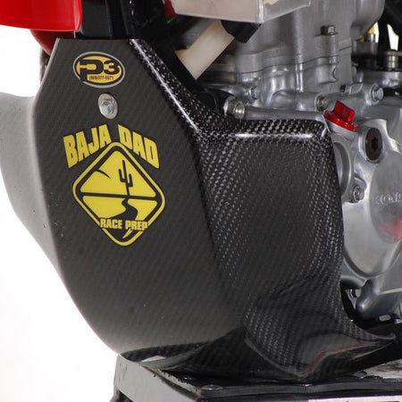 P3 Carbon Fiber Skid Plate Honda CRF 450X (05 - 17) | 305071 - MojoMotoSport.com